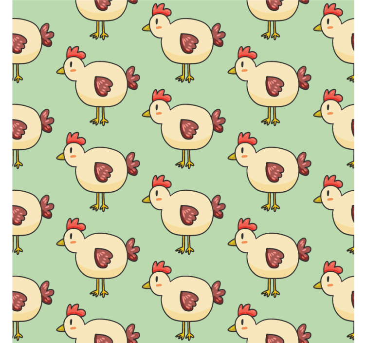 Ručne kreslené kohút vzor moderná tácka - Tenstickers