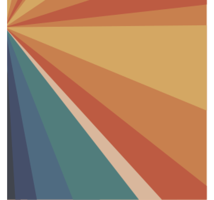 Podtácka geometrické farebné lúče - Tenstickers