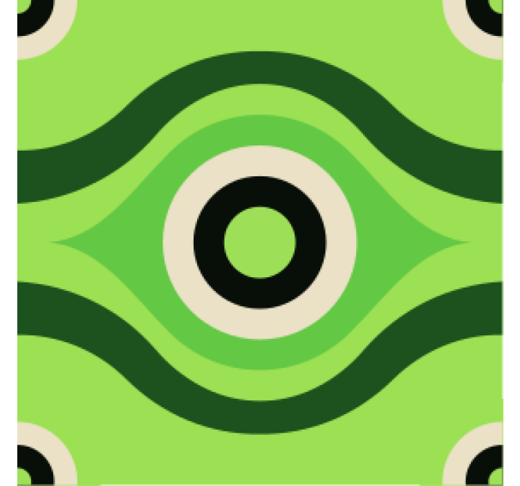 Podtácka vlnitý zelený vzor - Tenstickers