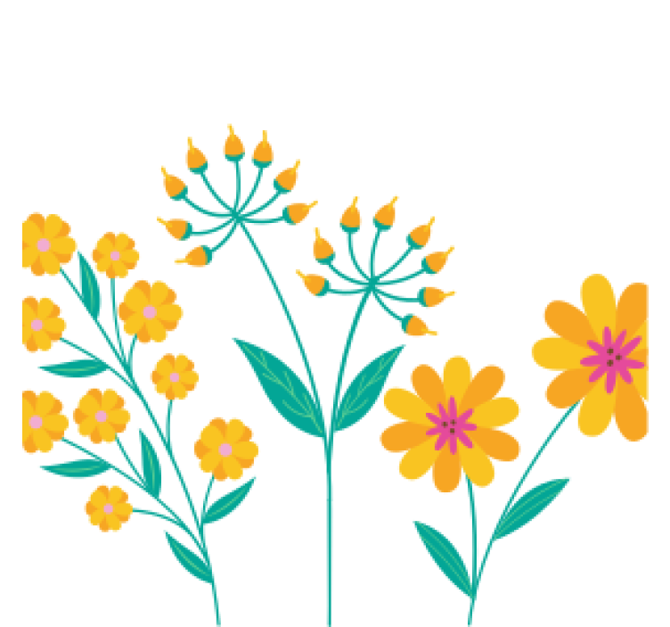 Pivná tácka Živá kvetinová kompozícia - Tenstickers