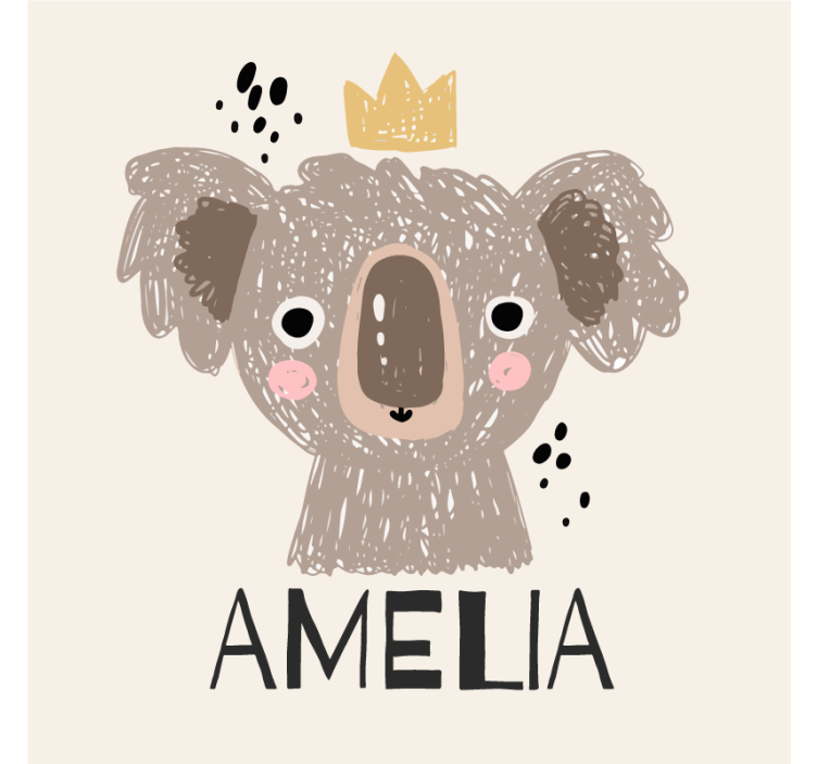 Zábavná podtácka s korunovanou koalou - Tenstickers