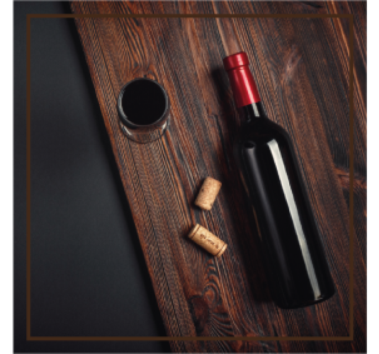 Vinobranie tácka na víno a korky - Tenstickers