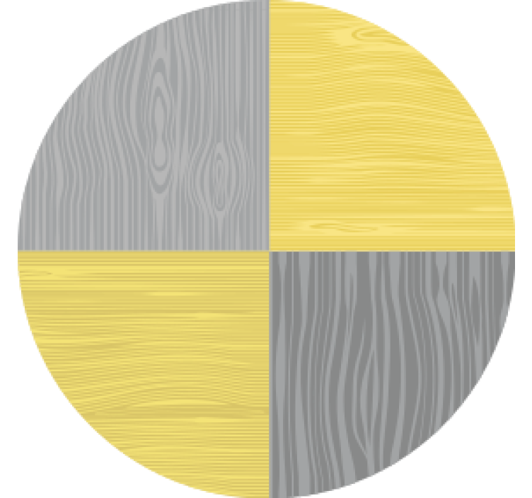 Podtácka s obvodovým dreveným vzorom - Tenstickers