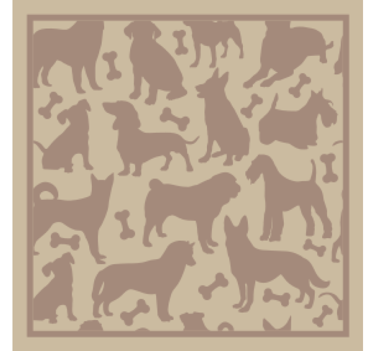 úžasná moderná dráha so vzorom pre psa - Tenstickers