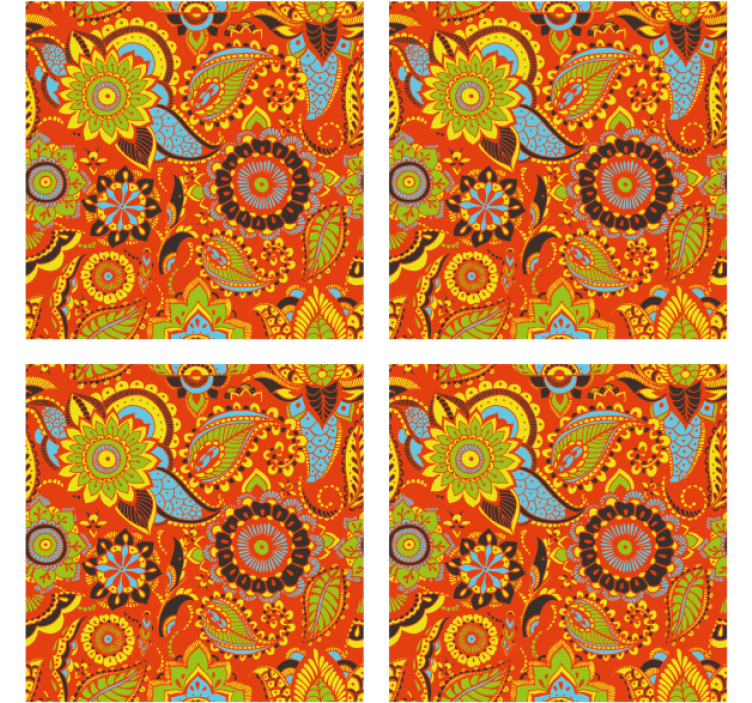 Zábavná podtácka s živým botanickým motívom - Tenstickers