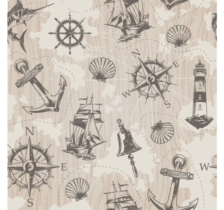 Zábavná podtácka s námornými motívmi - Tenstickers