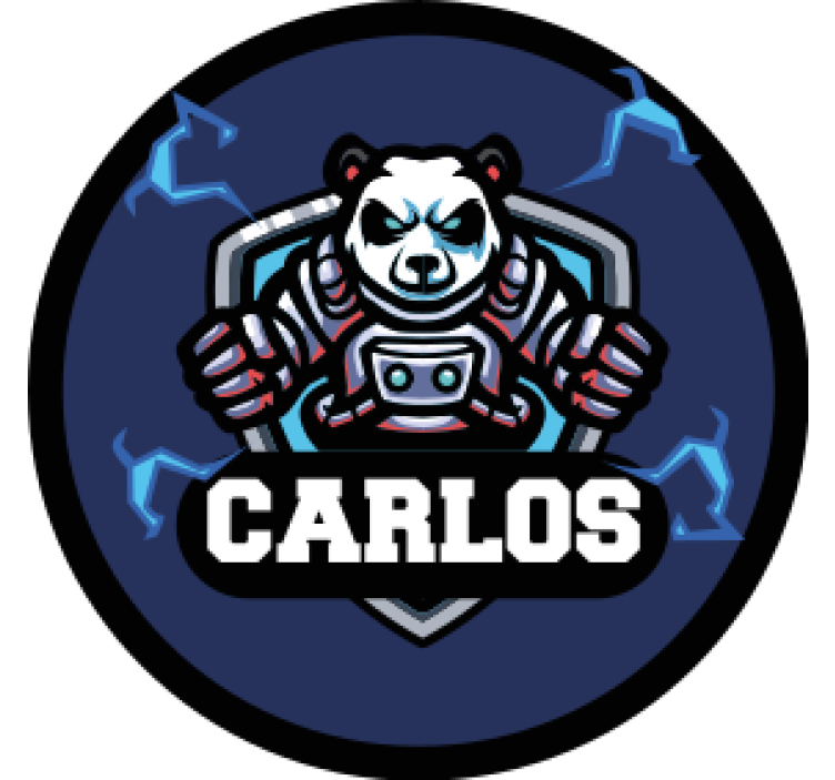 Pivná tácka s emblémom pandy a menom - Tenstickers