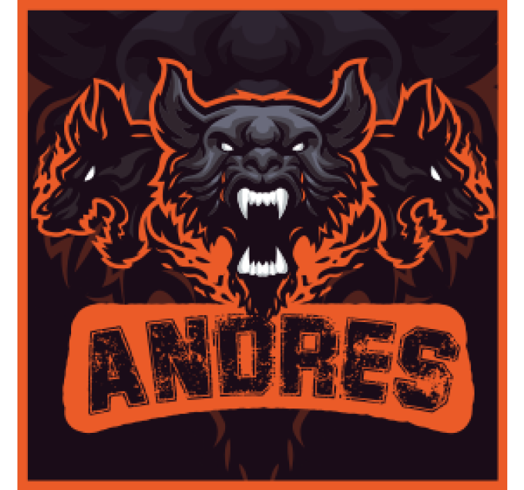 Zábavná podtácka trojhlavá beštia - Tenstickers