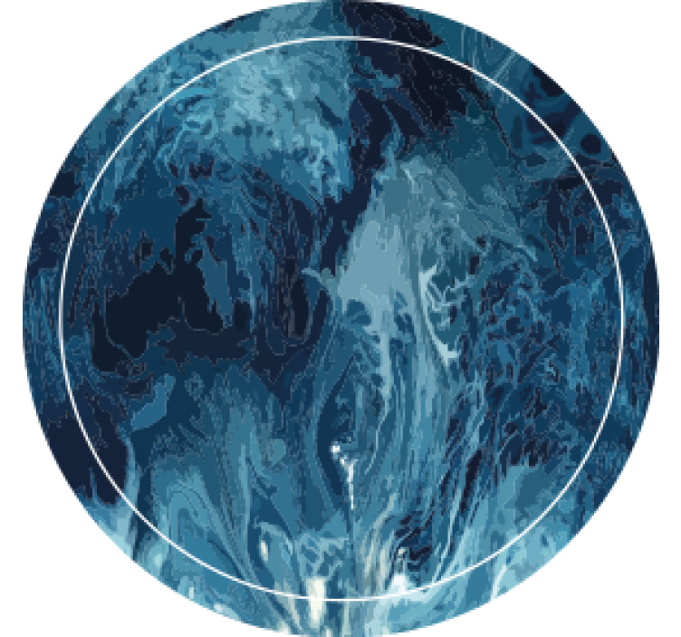 Podtácka abstraktný modrý vír - Tenstickers