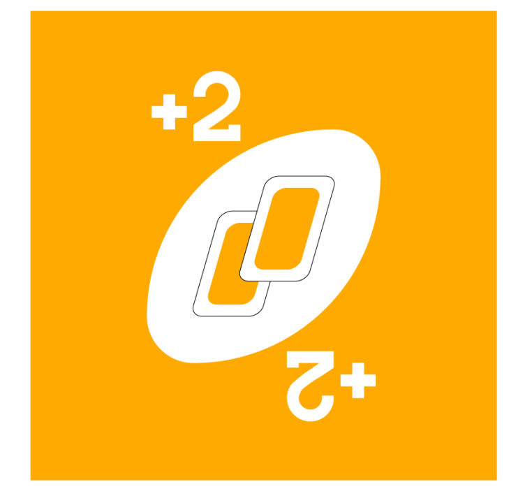 Zábavná podtácka s dvoma prepojenými tvarmi a číslami - Tenstickers