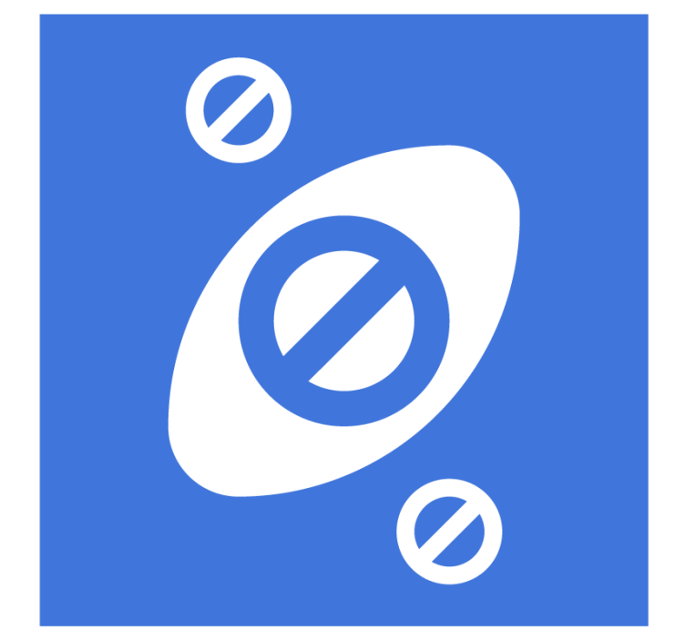 Zastávka karty uno s modrými geekovými táckami - Tenstickers