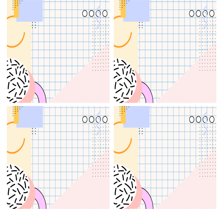 Moderná podtácka s geometrickým vzorom - Tenstickers