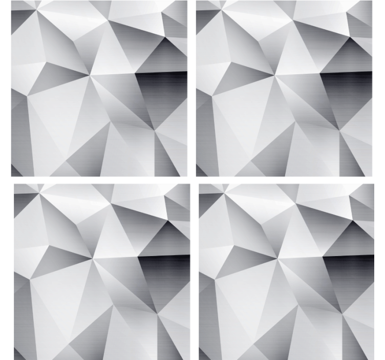 Strieborný kozmický geometrický vzor textúra podložka - Tenstickers