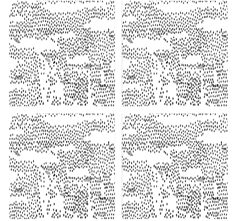 Podtácka s abstraktným čiernym vzorom - Tenstickers