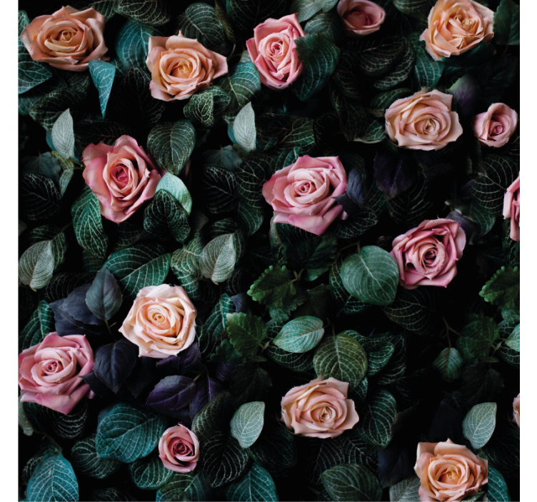 Zábavná podtácka s romantickým kvetinovým vzorom - Tenstickers