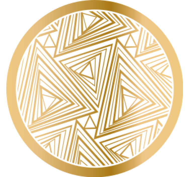 Podtácka s geometrickým vzorom trojuholníkov - Tenstickers