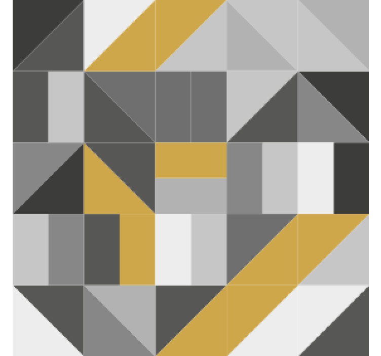 Podtácka geometrické bloky so žltou - Tenstickers