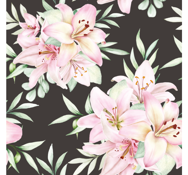 Zábavná podtácka s botanickým usporiadaním ľalií - Tenstickers