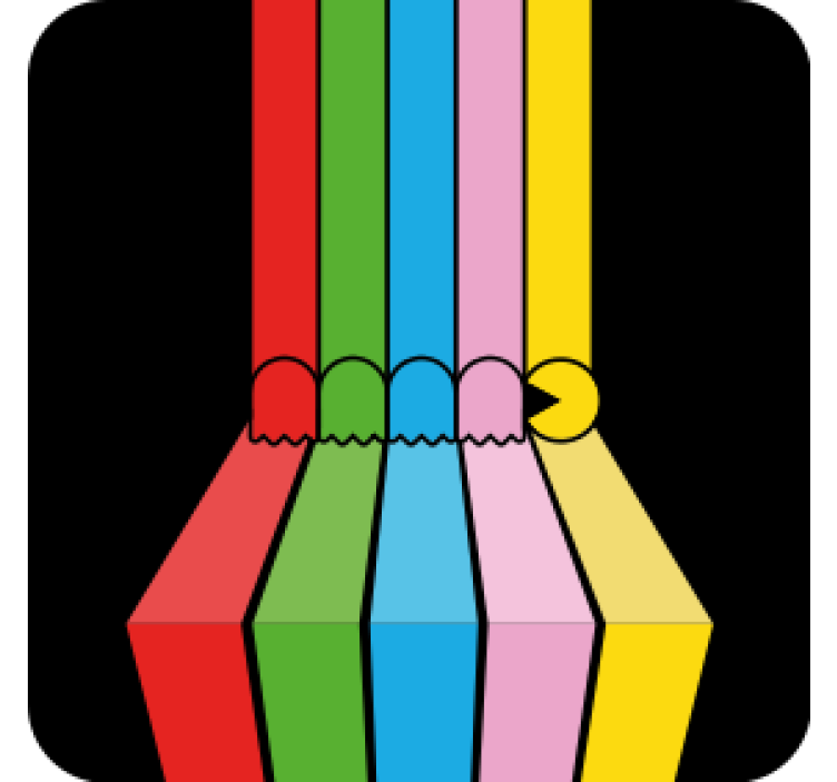 Farebné vintage herné geek podložky - Tenstickers