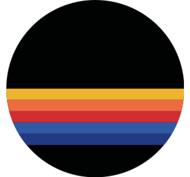 Podtácka farebný pruhovaný kruhový vzor - Tenstickers