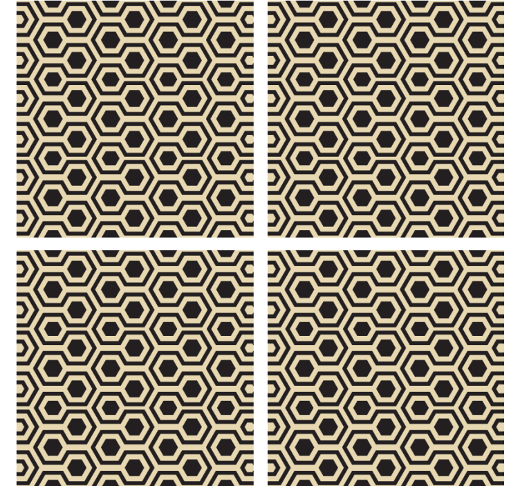 Podtácka s dizajnom včelieho plástu - Tenstickers