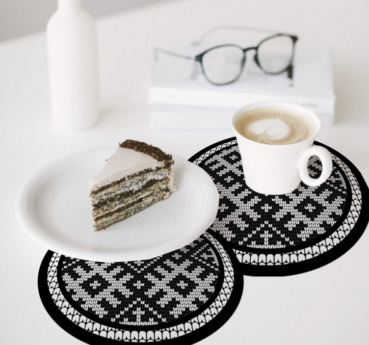 Podtácka s pleteným vzorom - Tenstickers