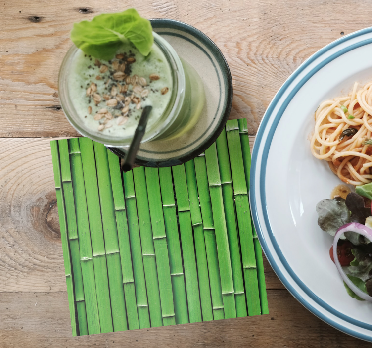 Bambusová stena textúra podložka - Tenstickers