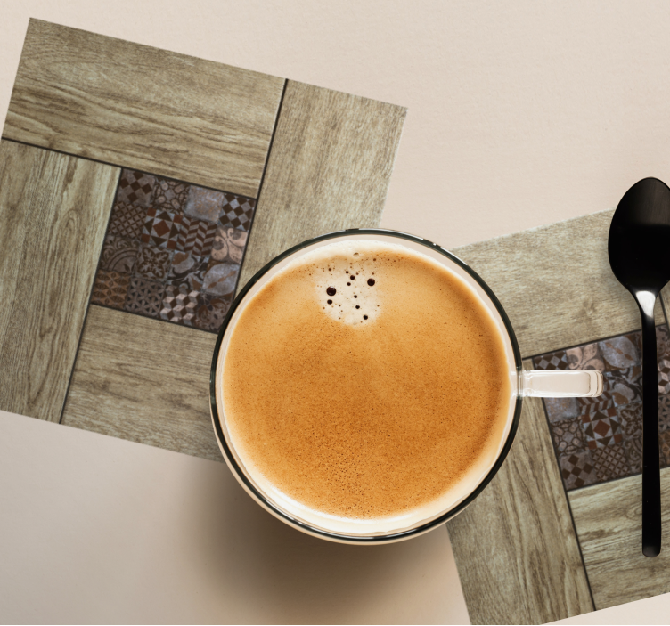 Tácka s textúrou efektu drevených dlaždíc - Tenstickers