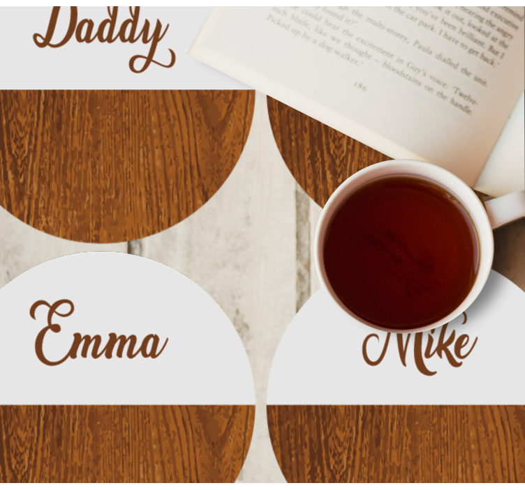 Drevené mramorové osobné tácky - Tenstickers