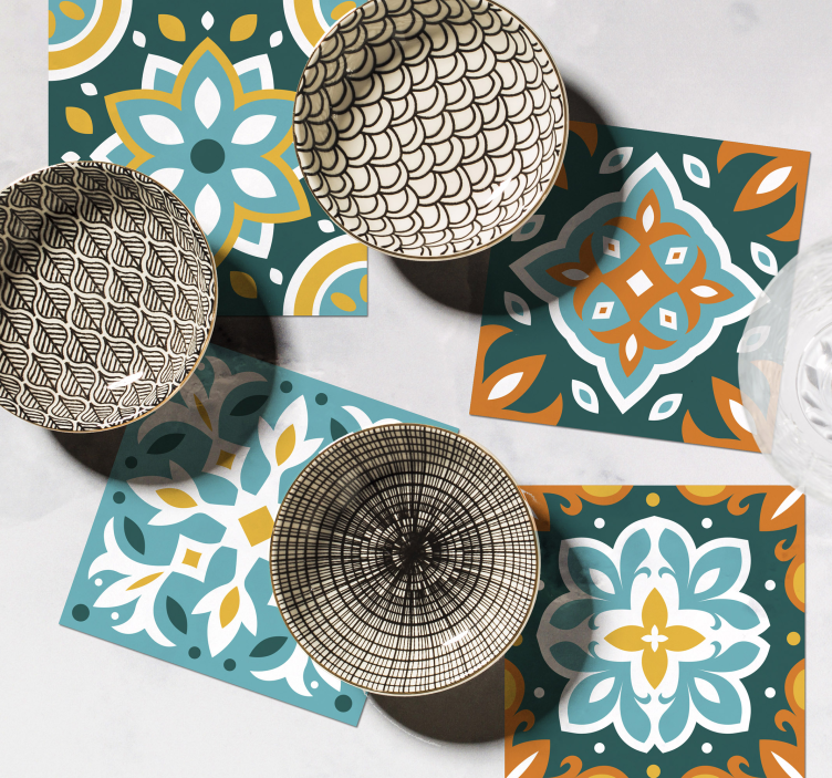 Farebná ozdoba dlaždíc dráha - Tenstickers