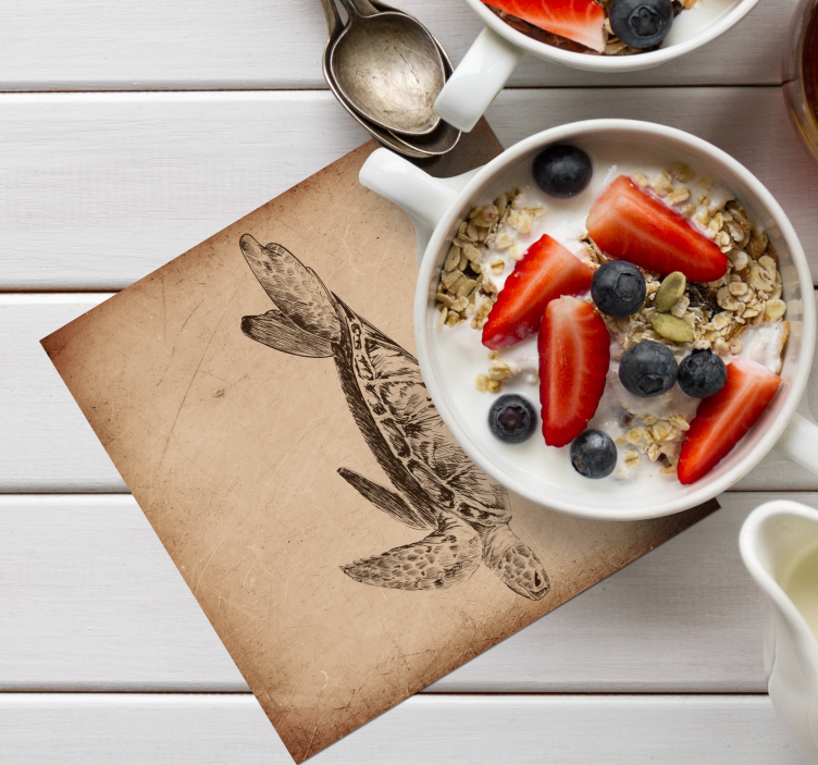 Korytnačka ilustrácie vinobranie dráha - Tenstickers