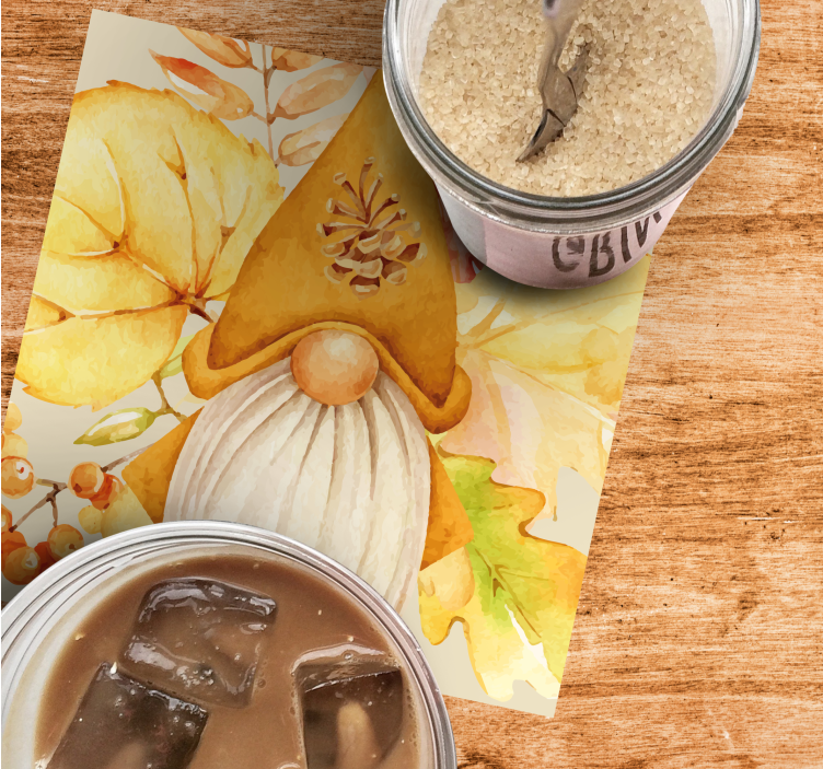 Magický trpaslík vinobranie tácka ľudového umenia - Tenstickers