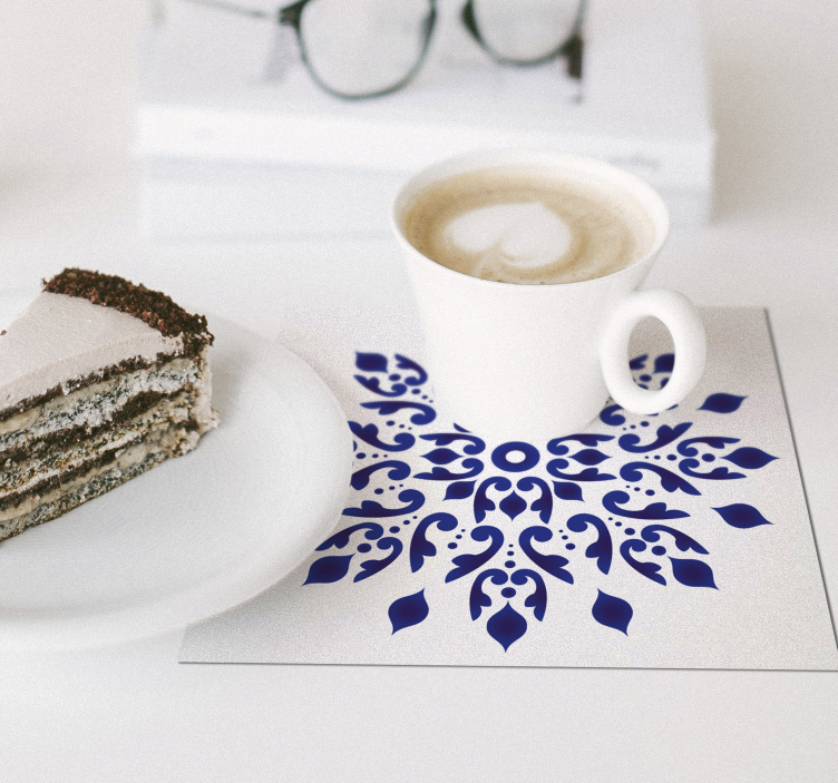 Modrá okrúhla klasická kachľová dráha - Tenstickers