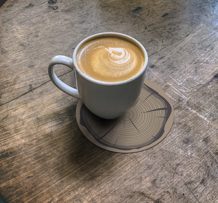 Podtácky pod pohár kmeň stromu - Tenstickers