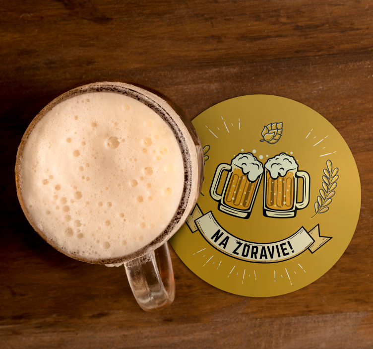 Podtácky pod poháre Na Zdravie - Tenstickers