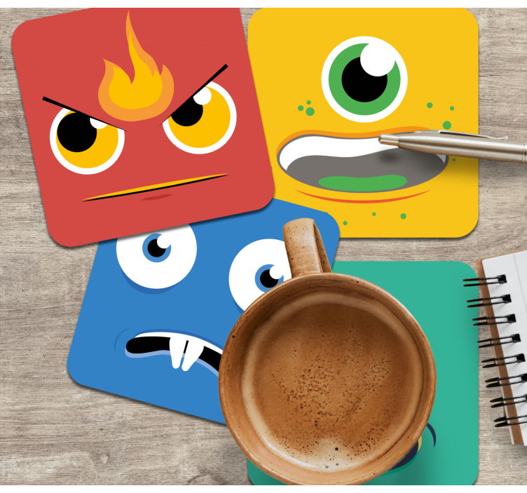 Príšery deti geek tácky - Tenstickers