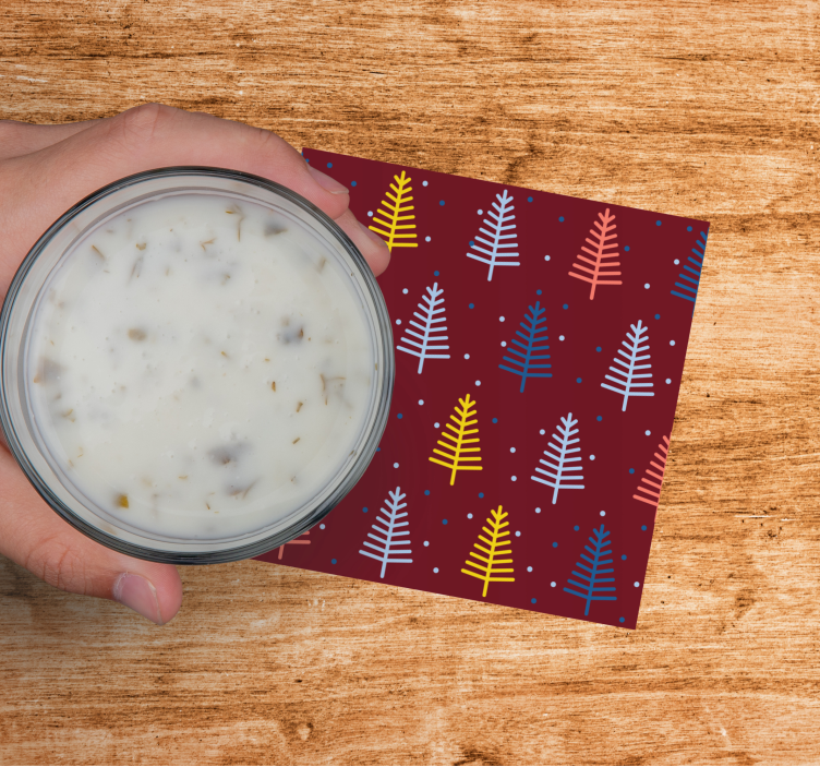 Ručne kreslené vianočné stromčeky vianočná dráha - Tenstickers