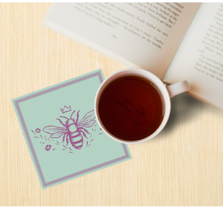 Ružová a zelená včelia kráľovná ďalšie tácky - Tenstickers