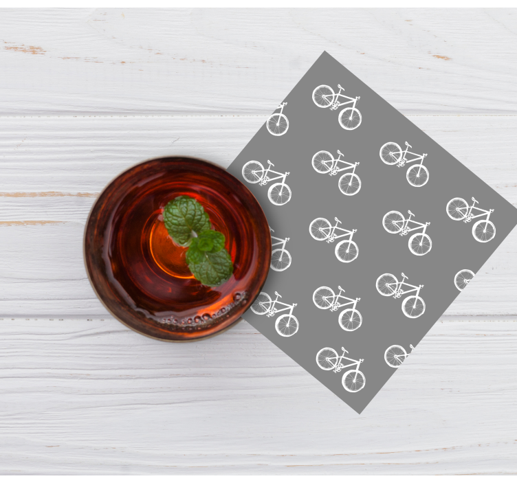 Sivé bicykle moderná tácka - Tenstickers