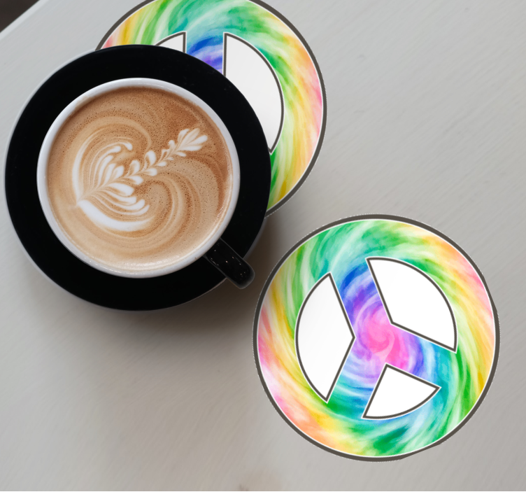 Kravata farbivo symbol mieru vinobranie tácka - Tenstickers