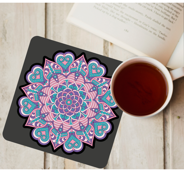 Boho mandala tácky - Tenstickers