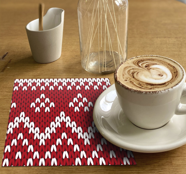 Vianočná typická nápojová tácka - Tenstickers