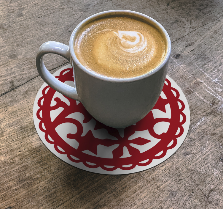 Vianočná vločka vinobranie tácka - Tenstickers