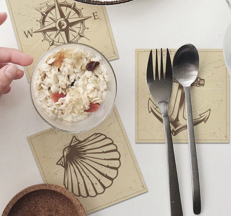 Vinobranie morské objekty shell dráha - Tenstickers