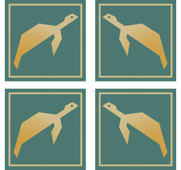 Geometrická korytnačka zvieracích dráh - Tenstickers