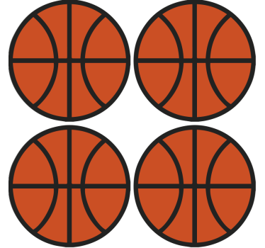 Basketbalová moderná nápojová tácka - Tenstickers