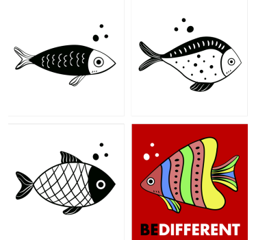 Protiľahlé tácky na ryby - Tenstickers