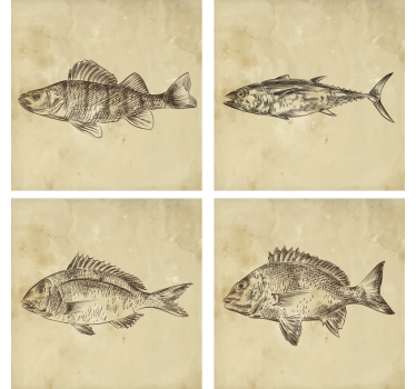 Vinobranie, nakreslený, fish coaster - Tenstickers
