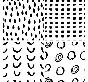 Rôzne vzory moderná tácka na nápoje - Tenstickers