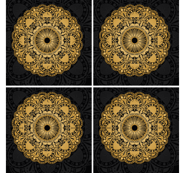 Zlatá mandala na pitie - Tenstickers